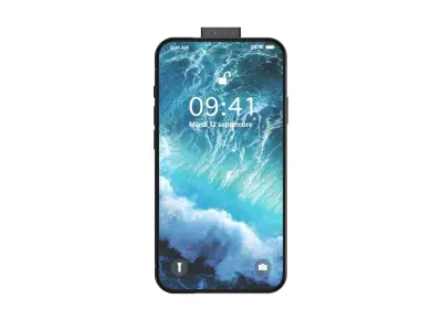 IPHONE X    WITH SIDING CAMERA  Free 3D model