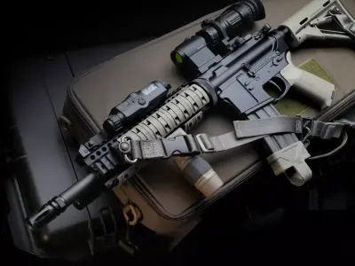 M416 3d gun  3D model