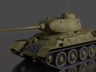 T-34 85 Tank 3D model