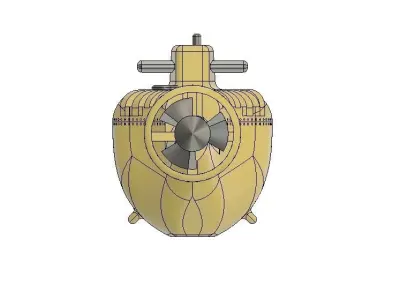 Research Submarine scale model  3D print model