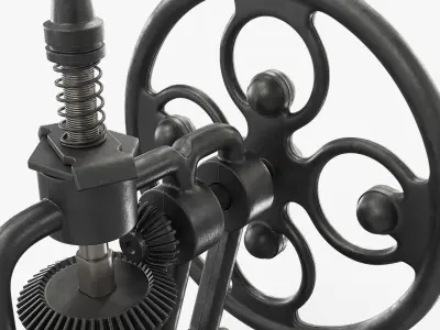  Vintage Hand Coffee Grinder Cast Iron Black 