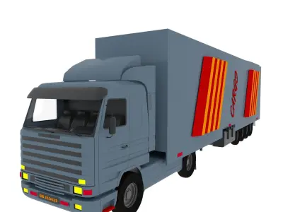 Long Truck 3D model