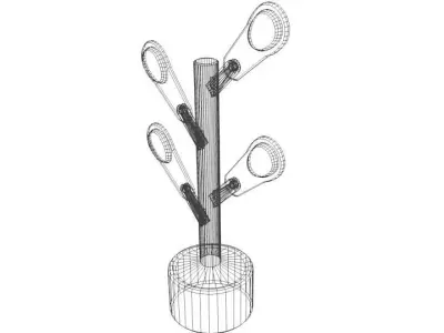 Martial-Art Training Equipment - Punching Target 3D model