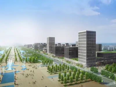 3Dmax fashion city commercial square building 304 3D model