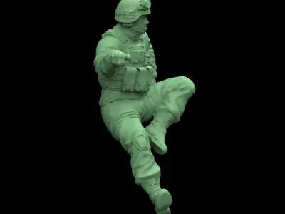 UKRAINIAN Tank gunner 3D print model