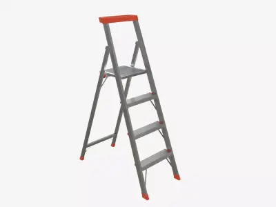 Foldable lightweight stepladder 3D model