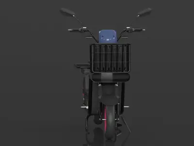 EOX E4 Plus Low Speed Electric Loader Scooter Non RTO Low-poly 3D model