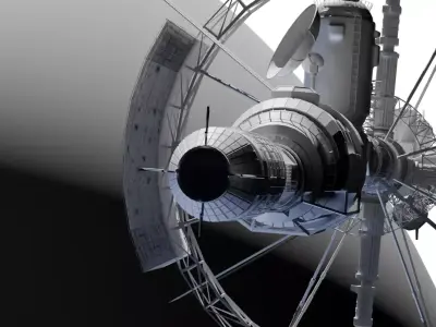 Space Ship 3D model 8