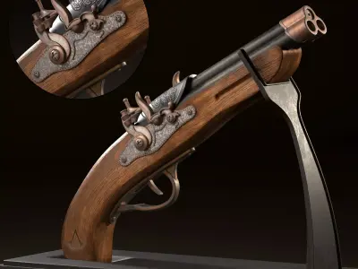 Assassin Creed Gun Concept 3D model