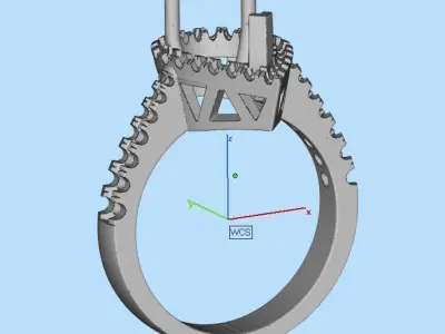 Wedding Ring  3D print model 86
