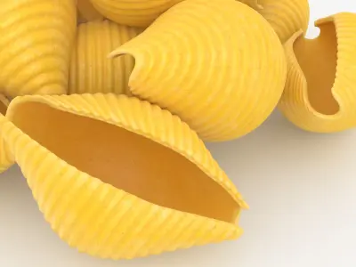 Raw Pasta Pile Collection 2 3D model