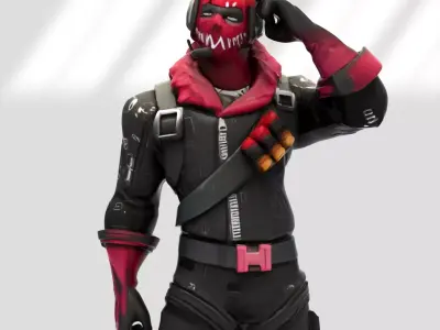 Raptor skin from Fortnite 3D model