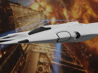 Chamaleo spaceship 3D model
