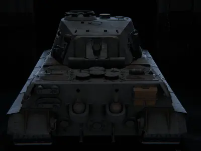 Tiger 2 Low-poly 3D model