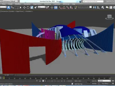 Sketchup Museum X1 skp 3dmax 3dcad 3D model