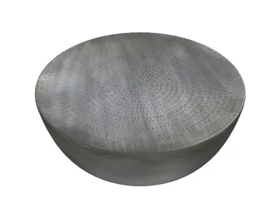 Conga Coffee Table Antique Zinc 3D model