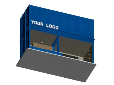 Container Shop 3D model