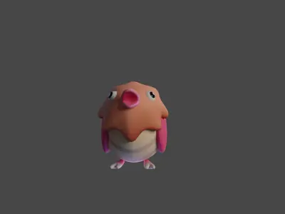 Bird Game Model 08 Low-poly 3D model