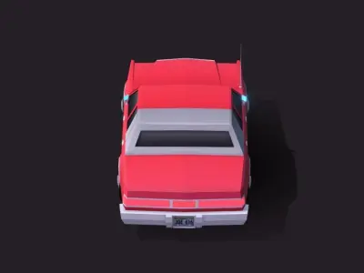 Cartoon Low Poly Chrysler New Yorker  Free low-poly 3D model