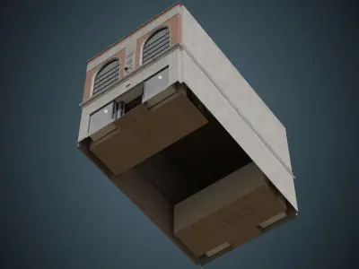 Building 22 Low-poly 3D model