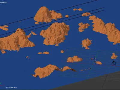 Alien Planet Sci-Fi Fantasy Scenery 3D model purchase