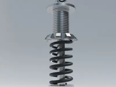 Shock absorber 3D model by kavalen