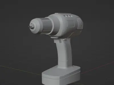 cordless drill Low-poly 3D model buy