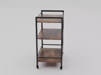 Trolley Storage Rack Low-poly 3D model purchase