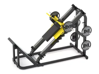 Technogym Plate Loaded Pure Hack Squat 3D model