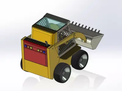 Excavator Toy Car 3D Model  3D model
