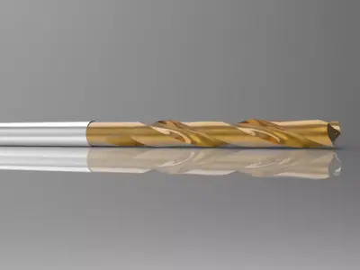 Carbide Drill 2 coolant holes 3D model