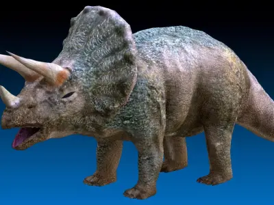 Triceratops Jurassic Dinosaur Low-poly 3D model