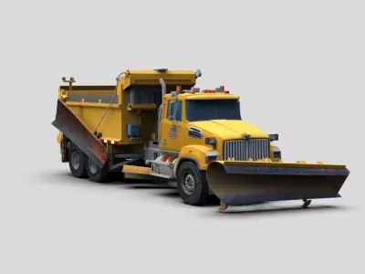 Truck Model Low-poly 3D model purchase
