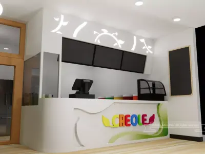  Hand-Shaken Beverage Shop 3D Model 3D model
