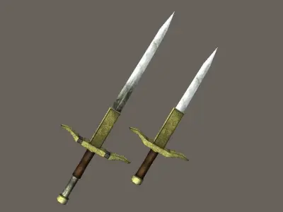 Short Sword1 Low-poly 3D model