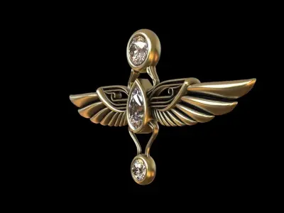 Egyptian Scarab Pendant 3D print model