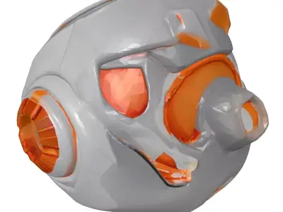 Futuristic Plasma Grenade 3D Model 3D model purchase
