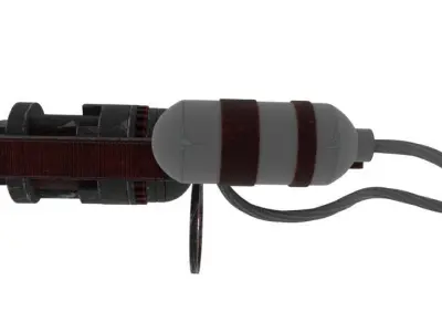 cosmic gun lowpoly stylize 4k tex Low-poly 3D model