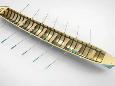 longboat 3D model