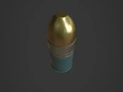 40mm grenade M3XX Low-poly 3D model