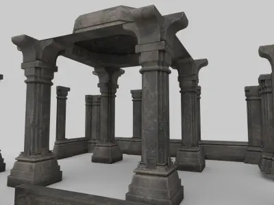 pillars 3D model