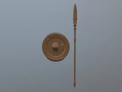 Shield and Sparrow 3D model