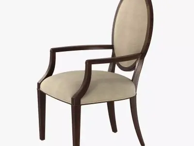 Nancy Corzine Oval Back Arm and Side chair 3D model