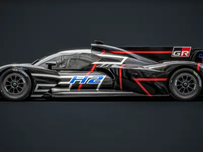 Toyota GR H2 Racing Concept WEC Season 2026 Hydrogen Car 3D model
