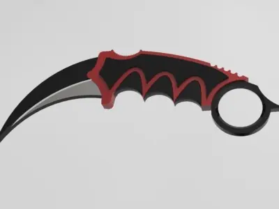 Karambit Knife 3D model order