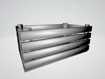 Crate Free low-poly 3D model purchase