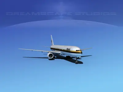 Boeing 777-300 Monarch 3D model