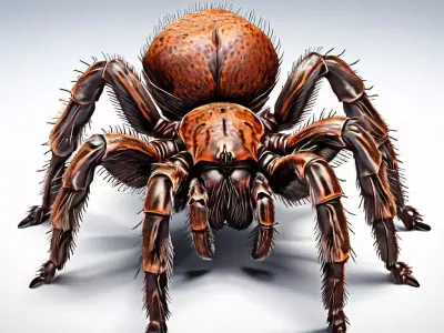 Realistic Huntsman Spider 3D Model Low-poly 3D model