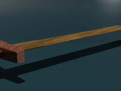 game ready low poly sword Free low-poly 3D model order