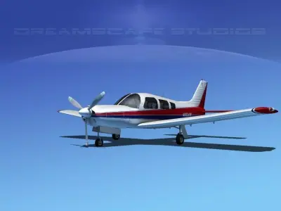 Piper Cherokee Arrow 3D model 5